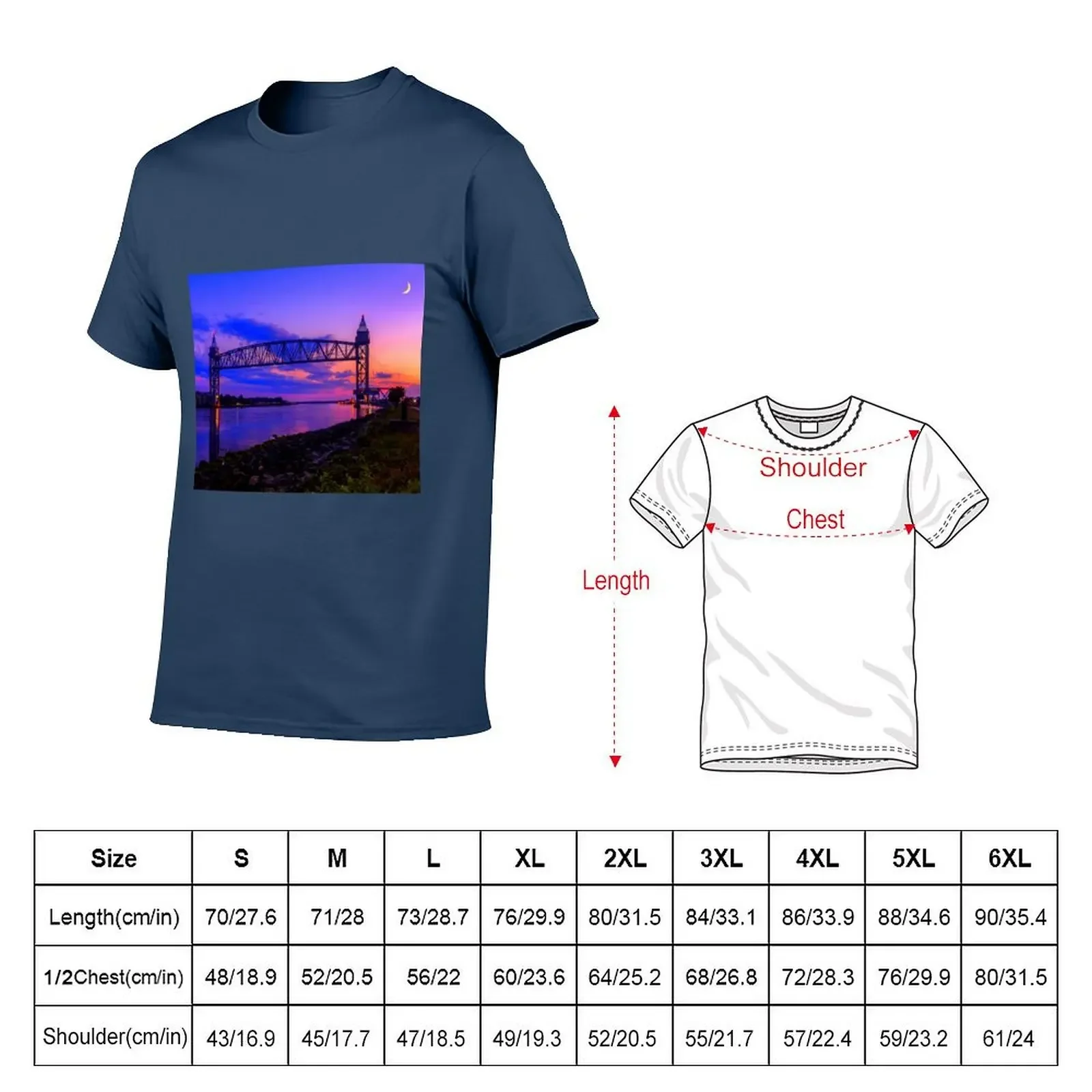 Magical Sunset at the Cape Cod Railroad Bridge T-shirt hippie clothes heavyweights graphics mens clothes