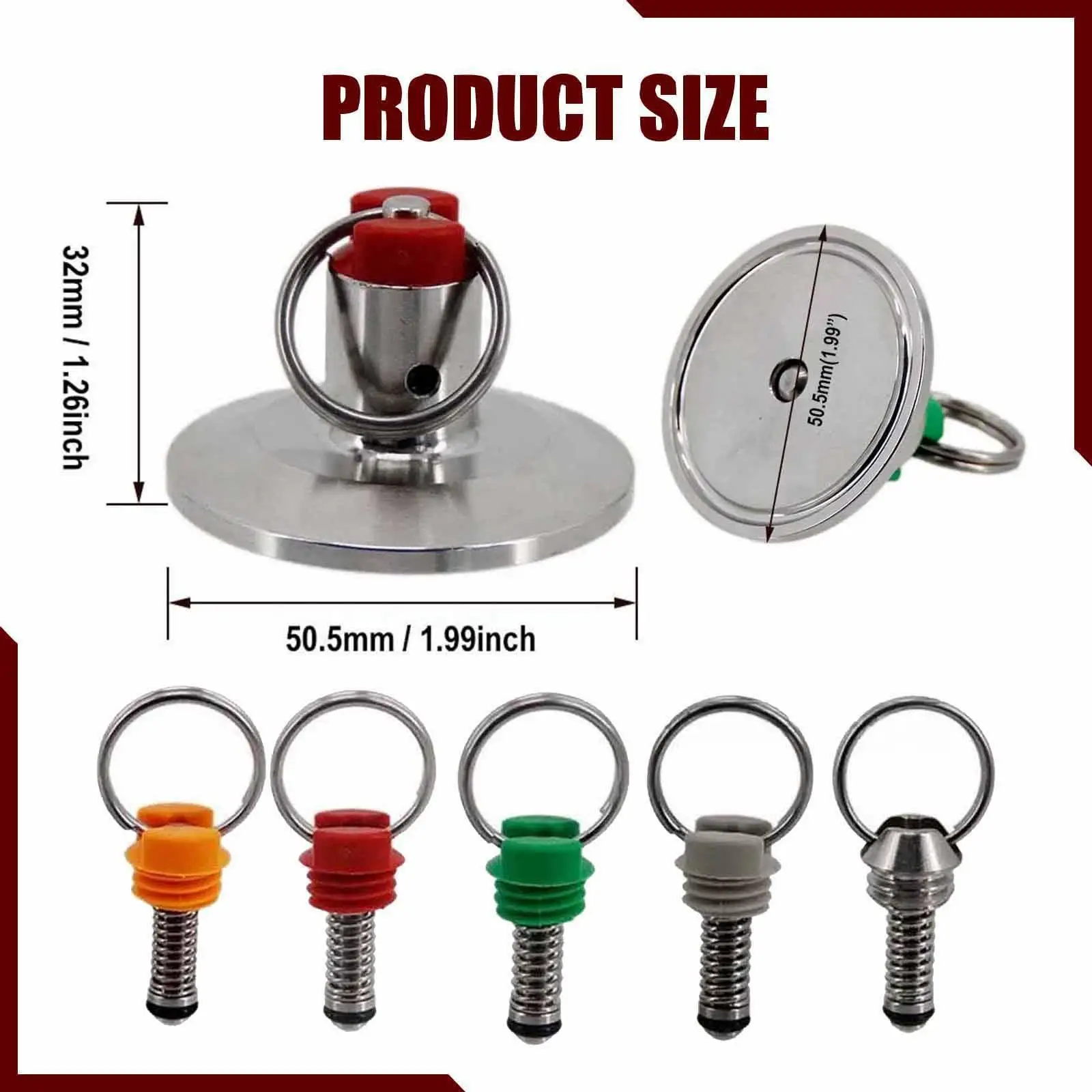 Durable 304 Stainless Steel Ball Convert Lid Homebrew Clamp End Cap with Pull Ring PRV for Brewing Fittings