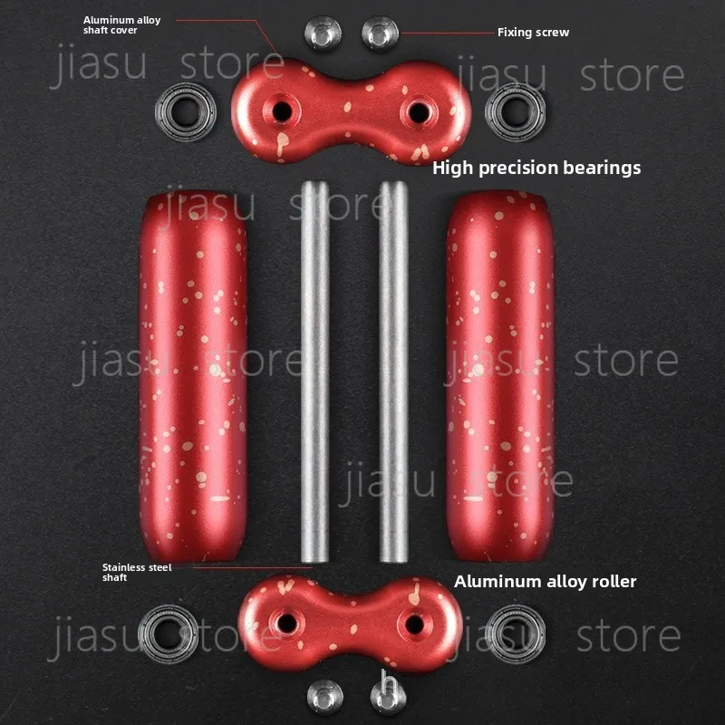 Alloy Decompression Roller Metal Fidget Toy Stress Relief Finger Spinner for Boredom Killing Adult