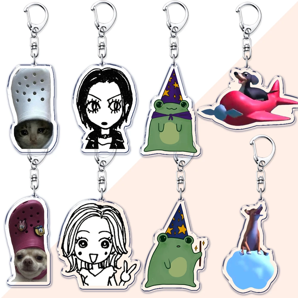 مطابقة معالجات الضفدع أحبك سلاسل المفاتيح للنساء اكسسوارات نانا هاتشي أغنية كيرينغ المشجعين عشاق زوجين الأصدقاء BF GF الهدايا