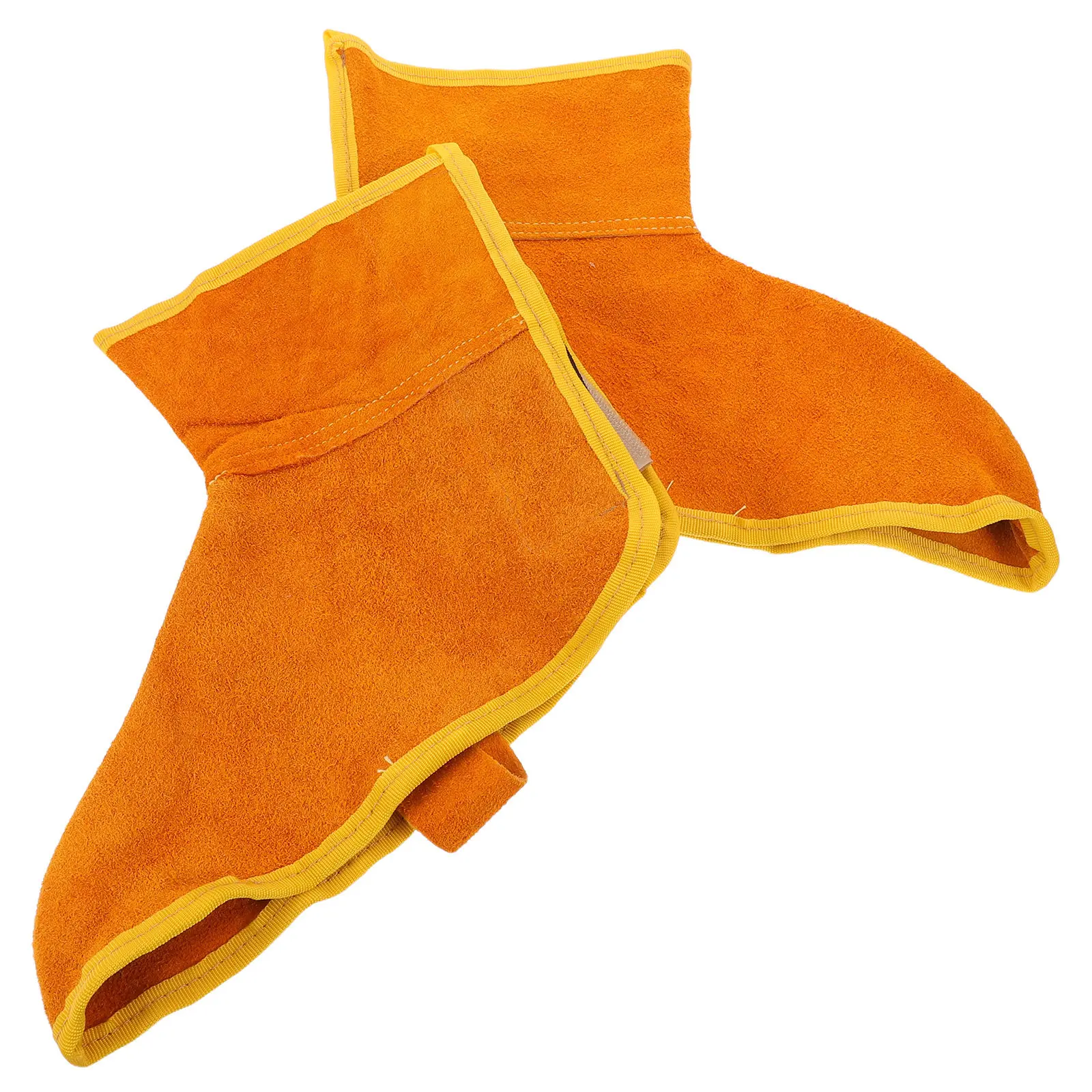 

1 пара защитных чехлов для сварочных ботинок для мужчин, из воловьей кожи, с утолщенной защитой носка, термостойкие, устойчивые к истиранию, для дуговой сварки