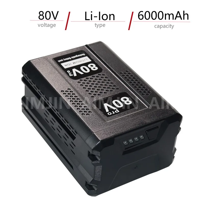 for Greenworks 80V Replacement Rechargeable Battery 6.0Ah Lithium Ion Battery for GBA80200 GBA80250 GBA80400 GBA80250 GBA80500