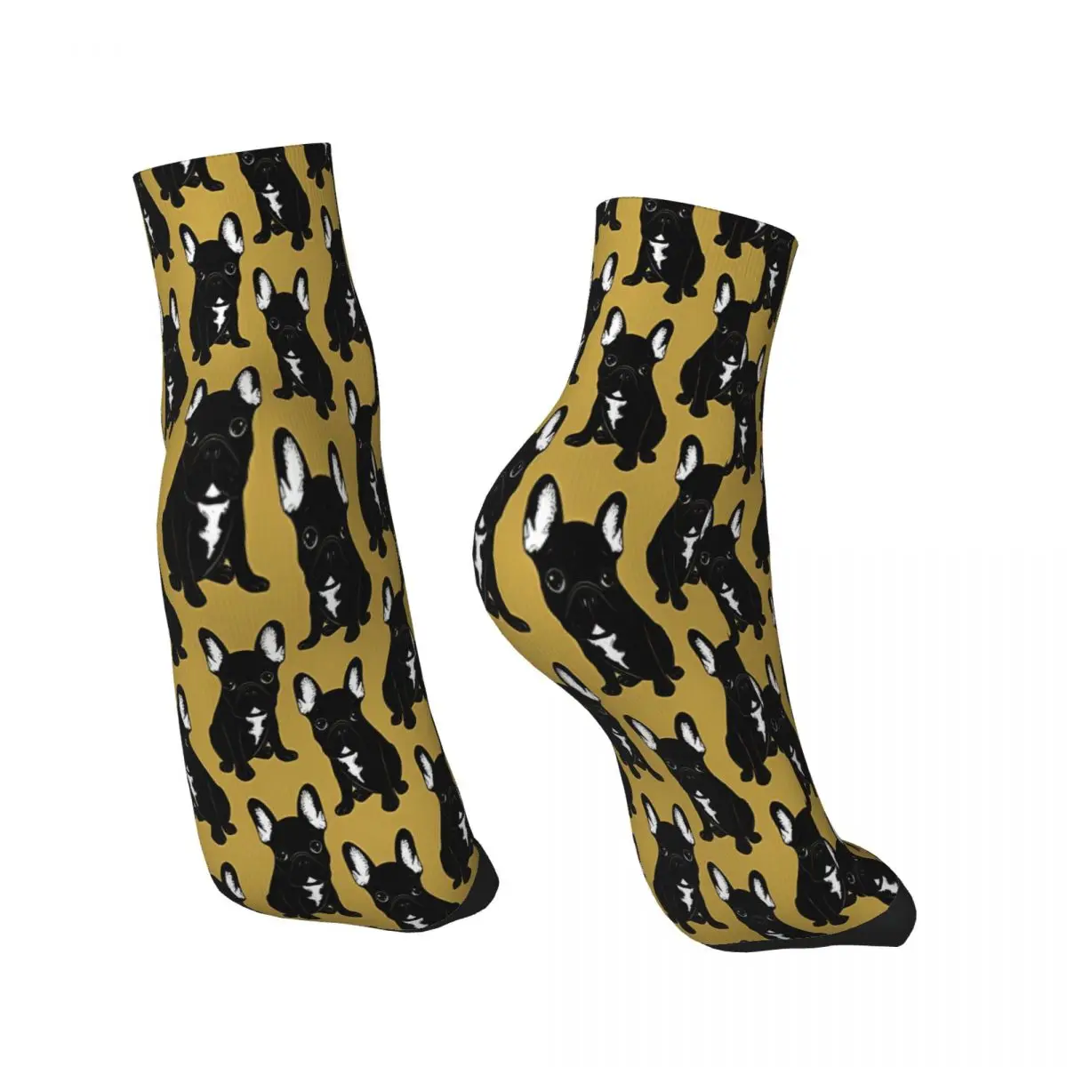 Brindle French Bulldog Ankle Socks Male Mens Women Spring Stockings Printed