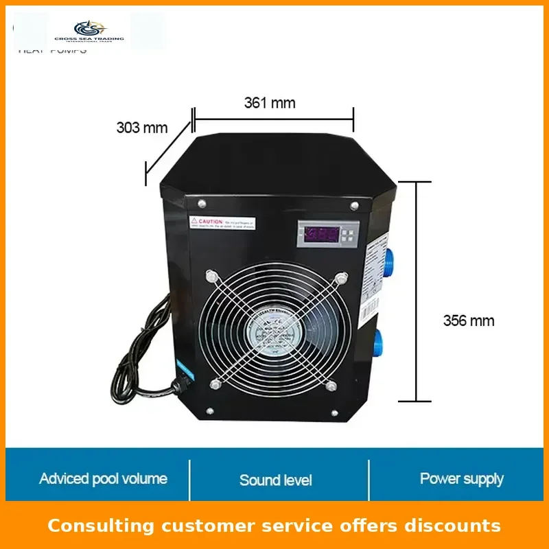 High-Efficiency Air-Source DC Inverter Solar-Electric Swimming Pool Heat Pump Water Heater and Chiller