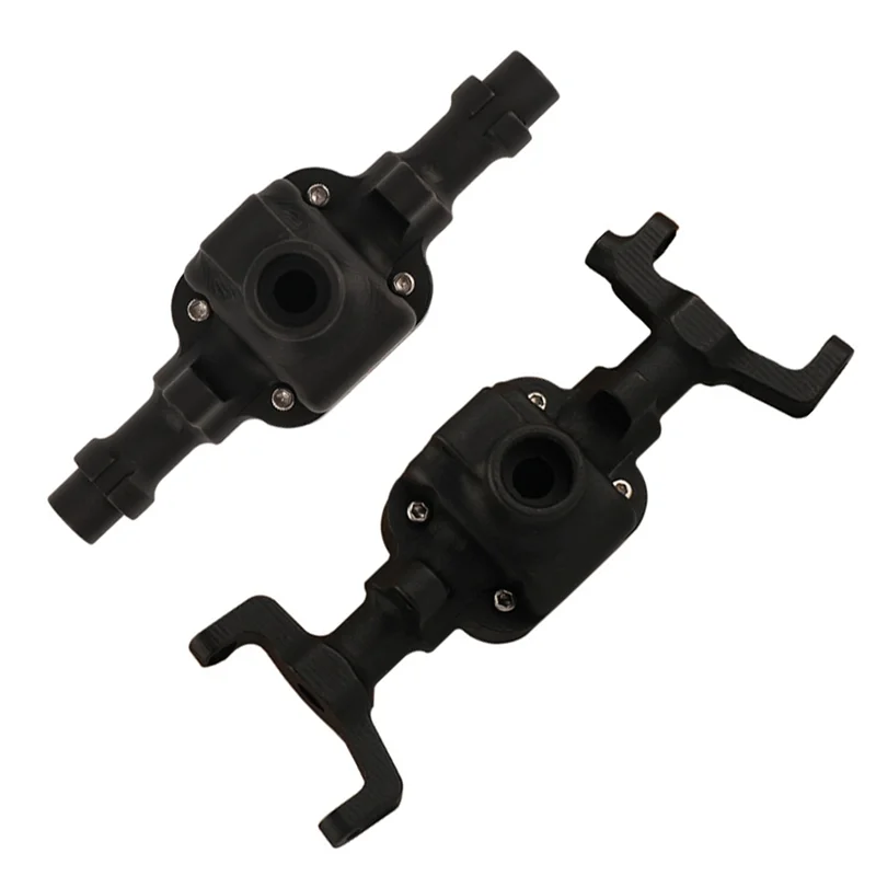 Metal Front and Rear Axle Housing for 1/18 FMS Patriot Katana RC Car Parts,Black