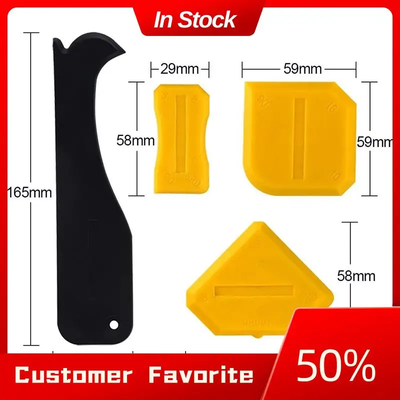 AT03 Top 9 Pcs Silicone Sealant Scraper Smoothing Tool Caulking Tool Kit Grout Finishing Tools For Bathroom Kitchen Room