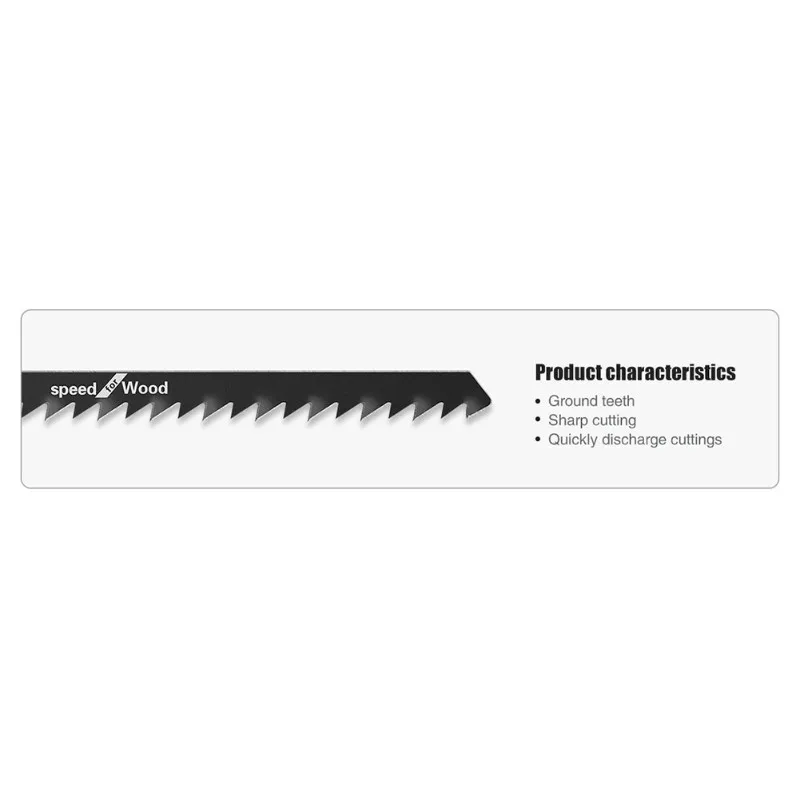 

B50C Fit For Professionals Or Diyers 5Pcs/Lot Jigsaw Saw Blade Set T111C 100Mm HCS For Aluminium Alloy, Plastic Cutting