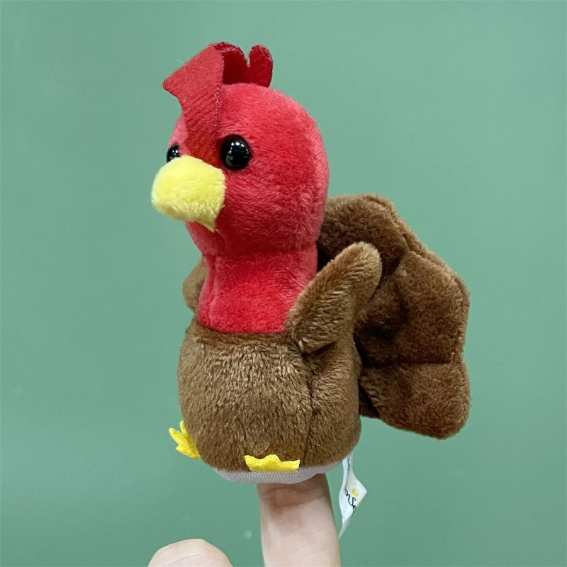 5PCS ตุ๊กตาหุ่นนิ้วการ์ตูนสัตว์หุ่นนิ้วมือสำหรับเด็กวัยหัดเดินกิจกรรมการเล่าเรื่องและการเดินทางสนุกหมั้น 15UB