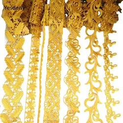 4 Yards Length Gold Silver Lace Long Auspicious Cloud Pattern Chinese Style Accessories Decorative Strips Costume Hanfu Iron On