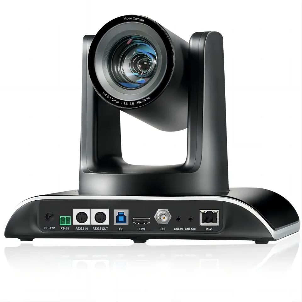 TONGVEO AI Auto Tracking PTZ Video Camera 30x NDI/3G-SDI/HD-MI/LAN/USB3.0 PoE FHD 1080P60FPS PTZ Camera for Live Streaming