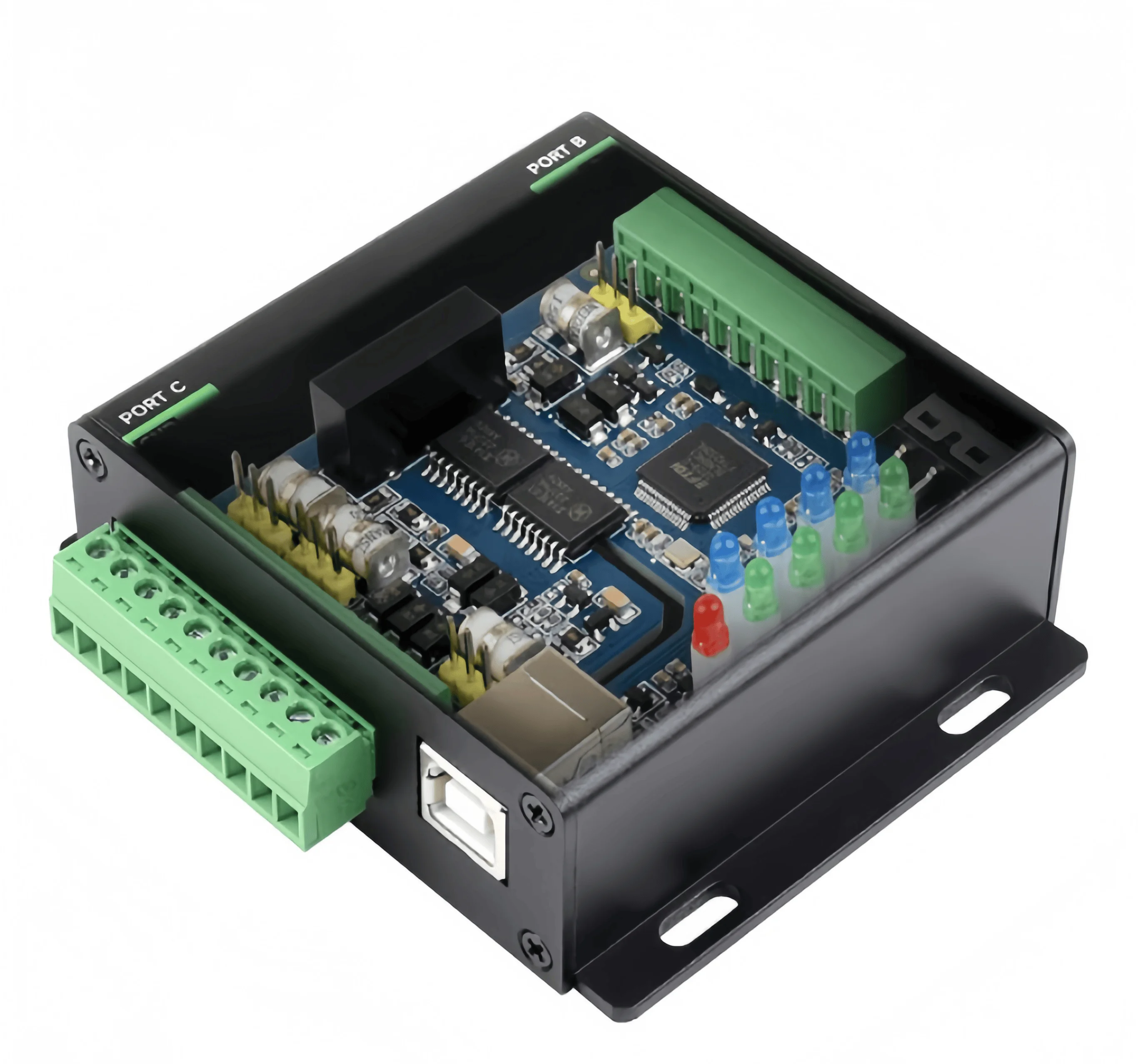USB to RS232/485/422/TTL Industrial-Grade 4-Channel Serial Communication Module (FT4232HL)