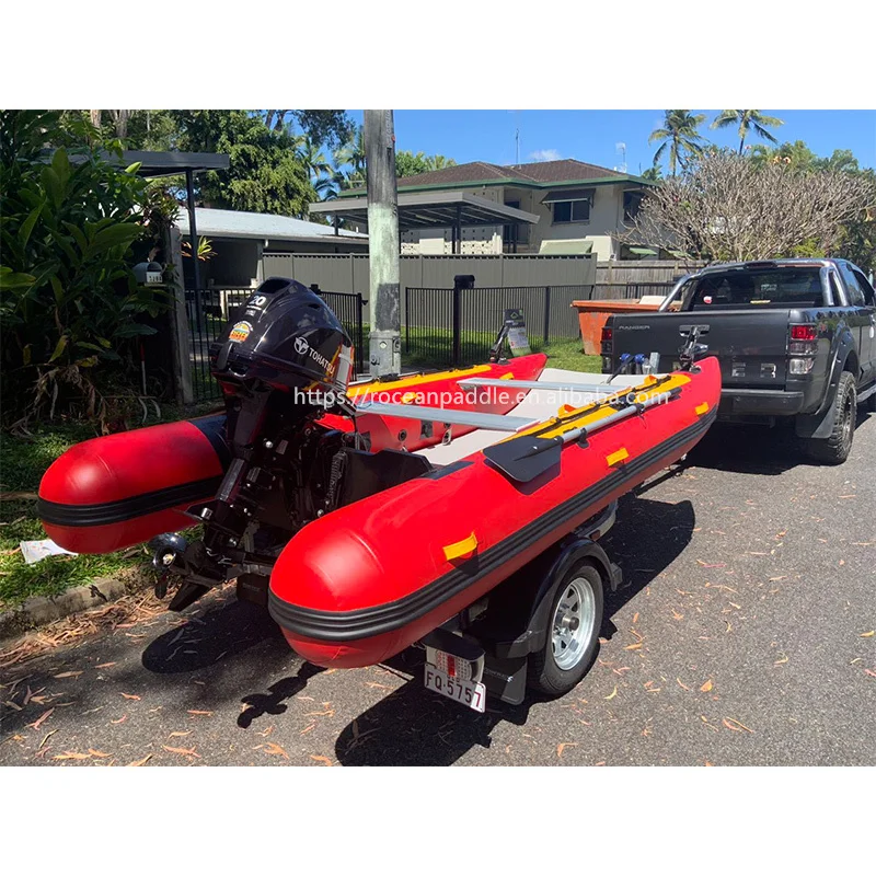 

Wholesale Light Weight Inflatable Cat Boat Catamaran Boat Red Thunder Cat Boat For Sale