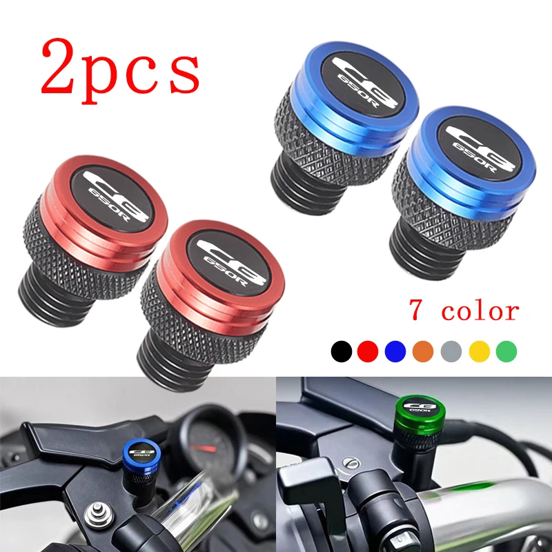 

For HONDA CB650R CB 650R 2019-2026 Accessories M10*1.25 Motorcycle CNC Aluminum Mirror Hole Plugs Screws Bolts Cover Caps