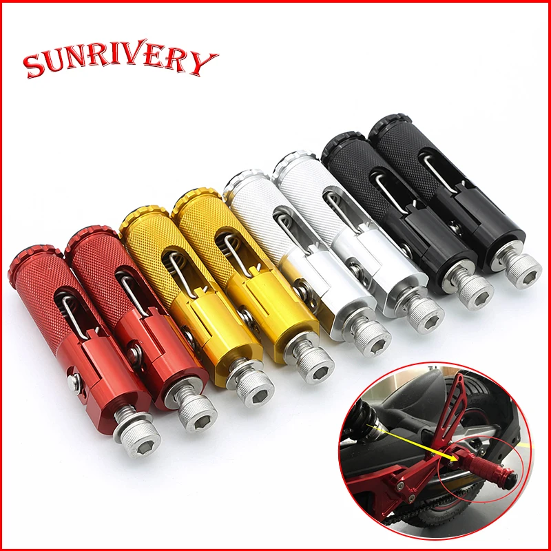 

Универсальная складная педаль для мотоцикла, маленькая колонна для ног, аксессуары для задней педали, детали для модификации, аксессуары для мотоциклов с ЧПУ