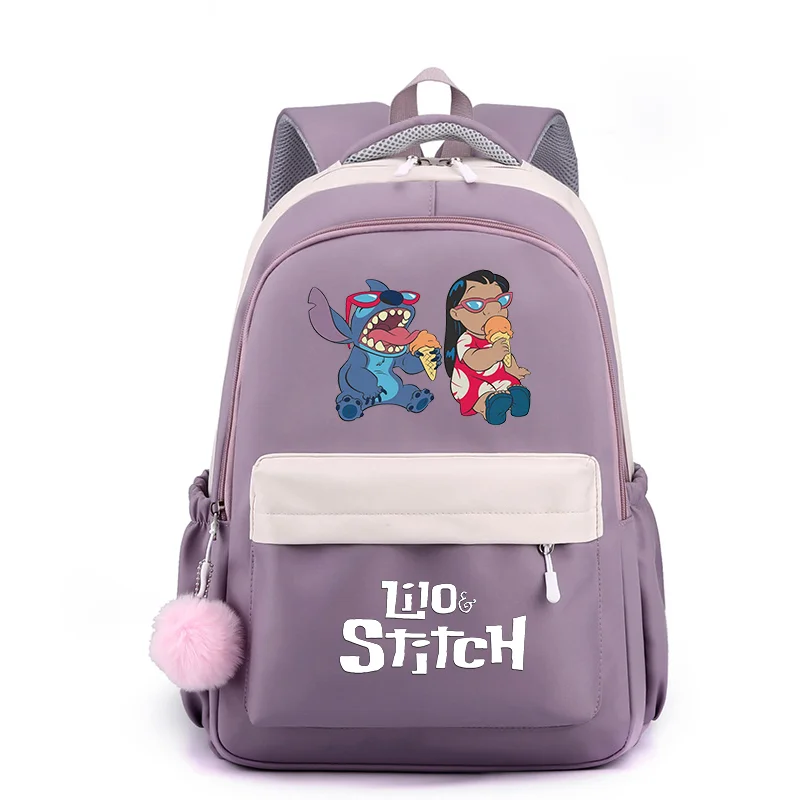 

Lilo Stitch Popular Kids Teenager School Bags Fashion Student Backpack Travel Knapsack Mochila High Capacity School