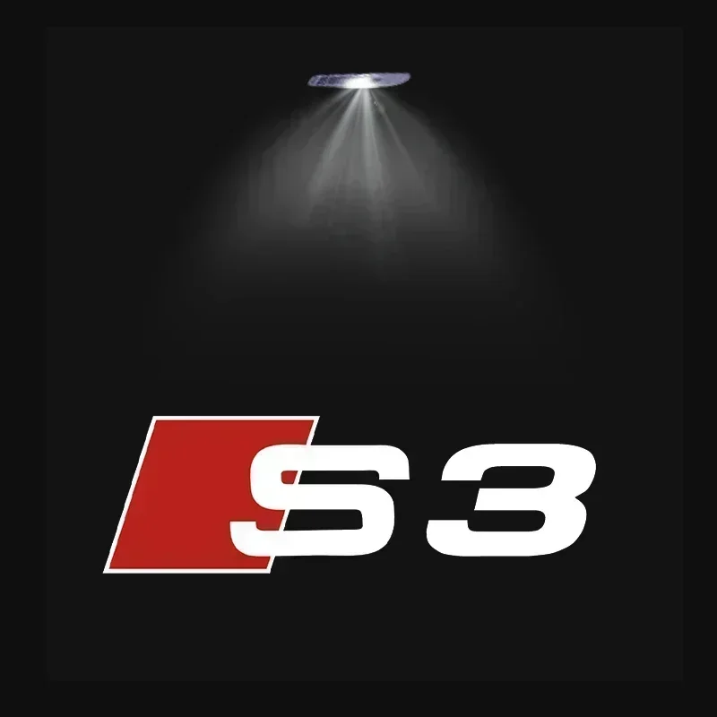 2er-Set LED-Logo-Willkommensbeleuchtung für AUDI Modelle S3 S4 RS S6 S5 S7 S8 A3 A4 A5 A6 A7 Q3 Q7 quattro Projektor Schatten-Geisterlampe