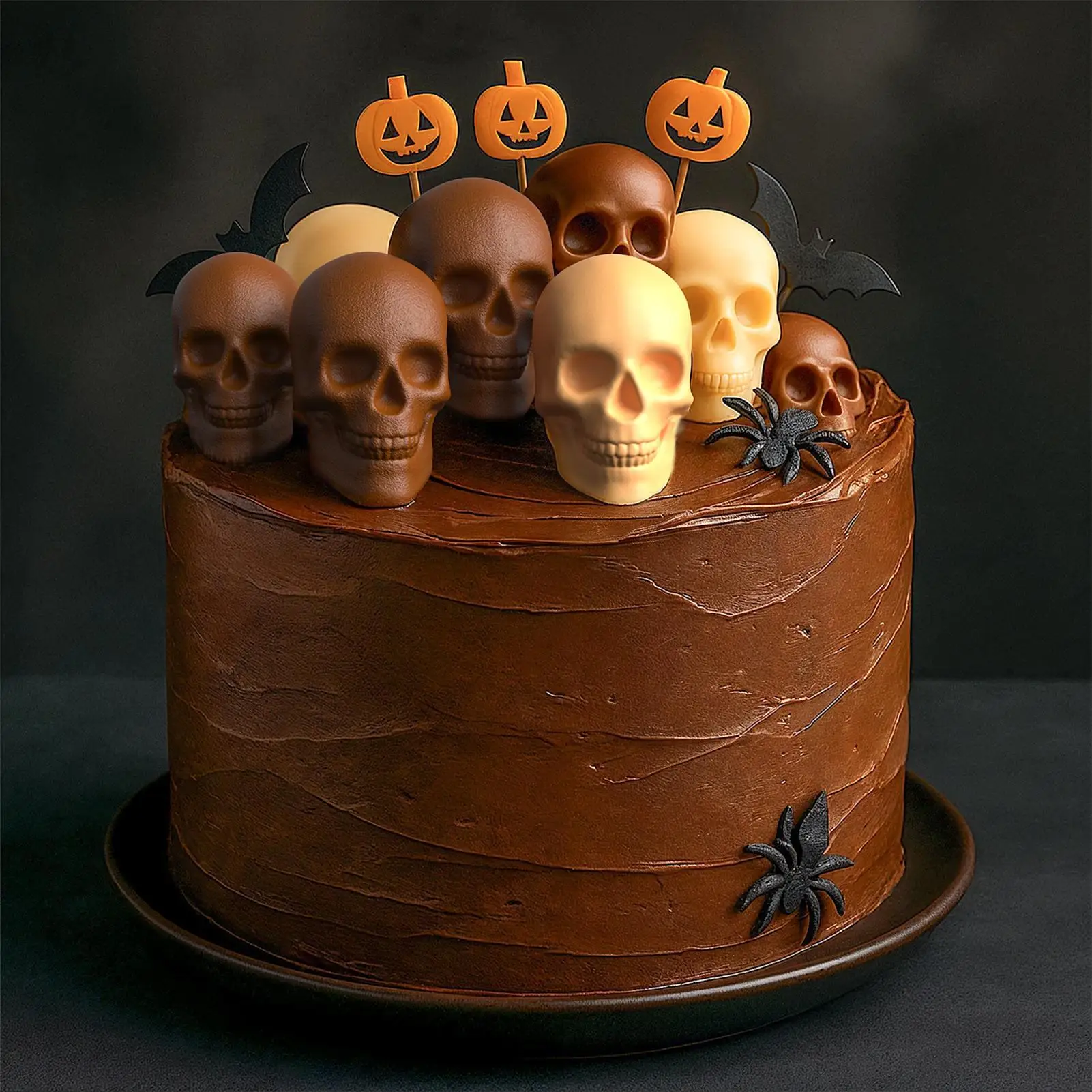 

Skull Gummy Molds Jellies Skeleton Mould 3D Easy Release Reusable Silicone Molds For Candy Chocolate Gummy Halloween Decoration