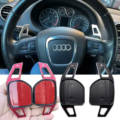 아우디 A4 B8 A3 8P S3 A5 A6 S6 C6 Q5 A8 R8 TTS MK2 8J 아반트 스티어링 휠 패들 익스텐션 시프터용 DSG 패들 시프터