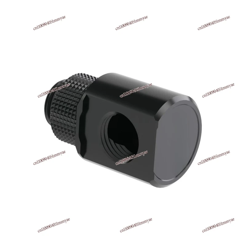 

G1/4 "thread, black/bright silver 90 degree glossy adapter, rotating elbow