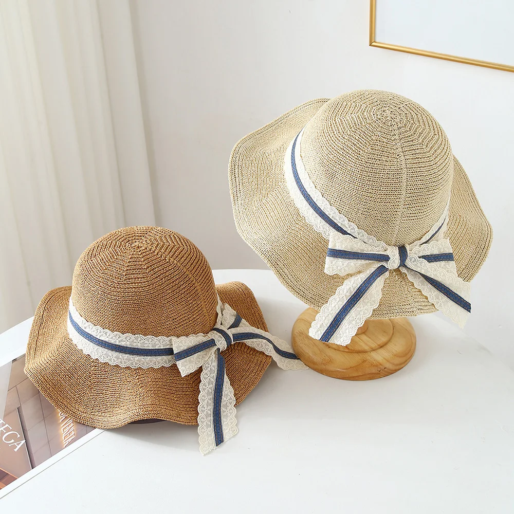Damen-Fischerhut mit Schleifenverzierung, Frühling, Sommer, Sonnenschutz, faltbar, für Reisen, Strand, Sonnenhut, Urlaub, Modeaccessoires, neu