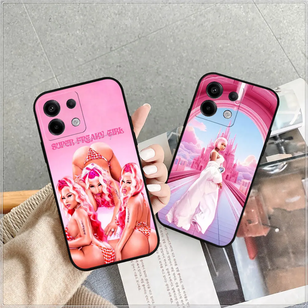 Nicki Minaj Rapper Pink Friday 2 Case For Redmi Note 13 12 12S 12T 11 11S 11T 11E 10 10S 10T 9 9S 9T 8 7 7S 6 Pro Plus Max Cover