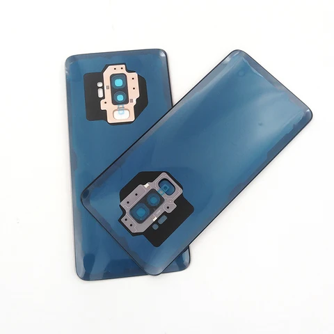 Задняя крышка корпуса для Samsung S9 Plus G965 SM-G965F, крышка батарейного отсека, сменный чехол для задней двери, стеклянная панель для Galaxy S9Plus S9+