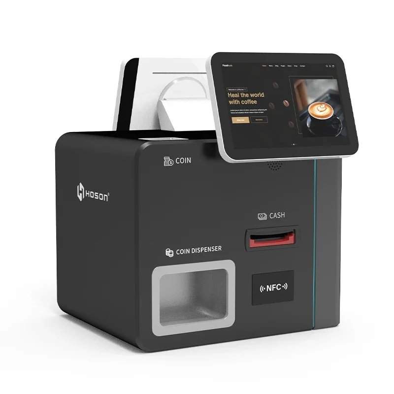 

Customized Dual 10.1" Touch Screen Payment Kiosk Cash Acceptor Kiosk Self Payment Cash and Card