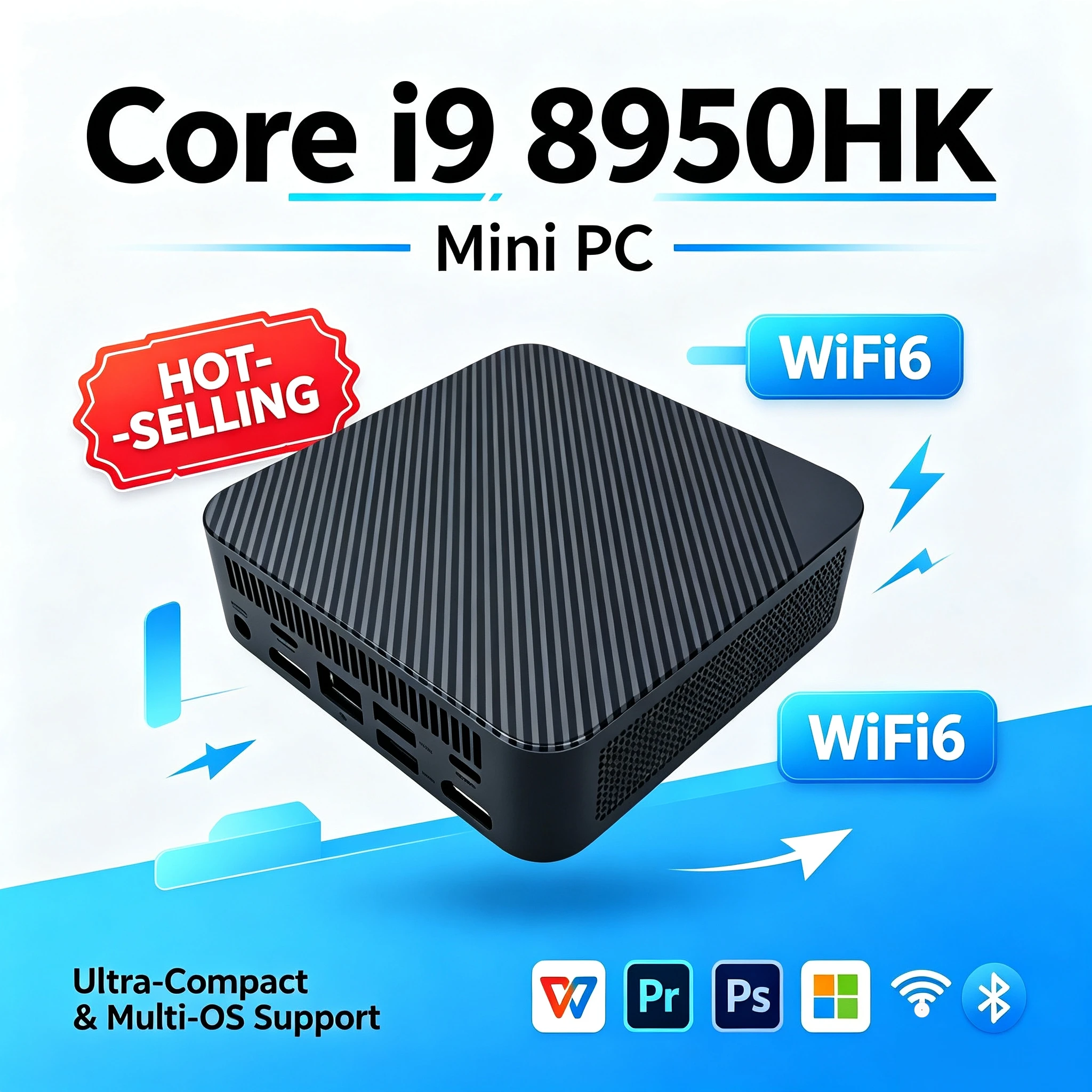 コンパクトデスクトップ-intel-i9-8950hk-16gb-ddr4-m2-nvme-ssd-トリプル4kモニター-wifi6-bt52-静音オフィスホームpcシステム