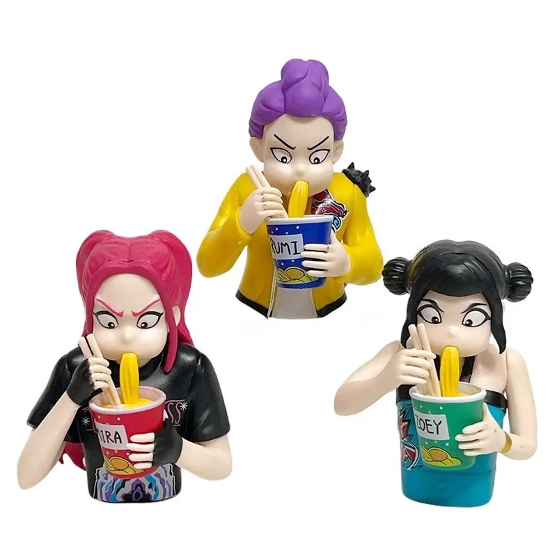 Figura de Equipo de Cazadoras Comiendo Fideos Instantáneos, Busto de Lumiose Ymir, Adorno de Juguete de Moda, My Melody, Albedo, Figura de Anime Genshin, Haikyuu