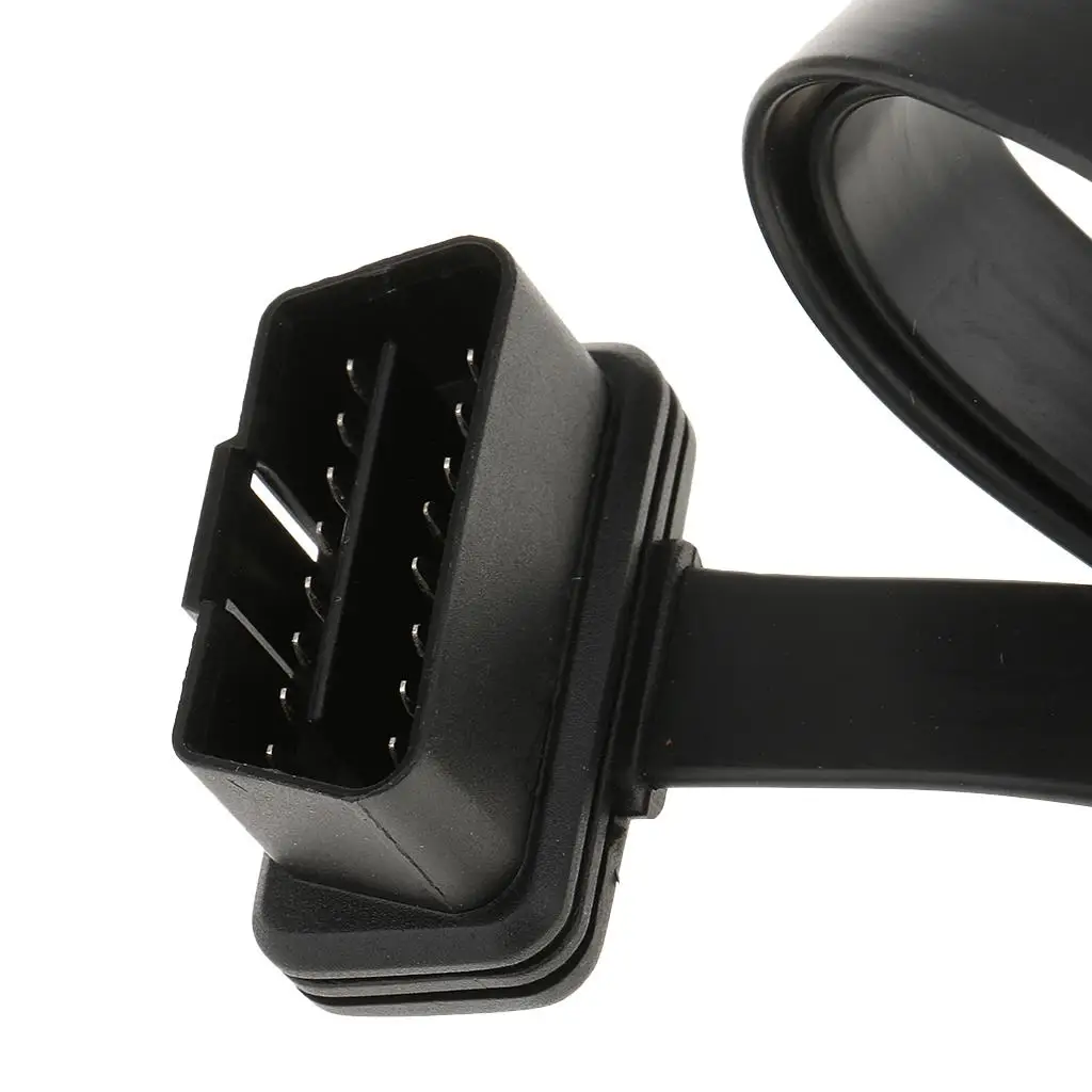 

Flexible Plastic OBD2 Extension Cable 16 Pin Diagnostic Elbow Adapter for Automotive Scanner Tools