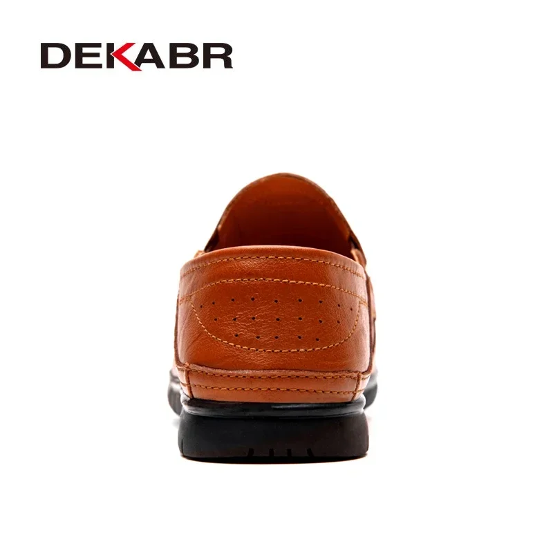 DEKABR Pu Leather Men Casual Shoes Luxury Brand Mens Loafers Moccasins Breathable Slip On Driving Shoes Plus Size 45