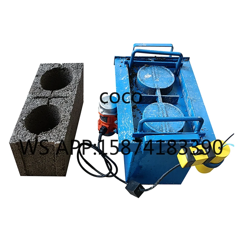 Manual Concrete Block Brick Machine Hollow Interlocking Block Maker Cement Brick Making Equipment
