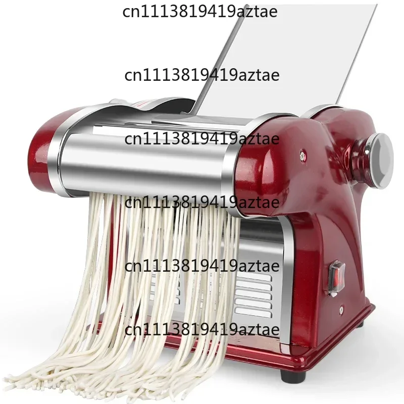 220V Small Stainless Steel Automatic Noodle Machine Household Dough Press Maker for Dumpling Wrapper & Wonton Skin