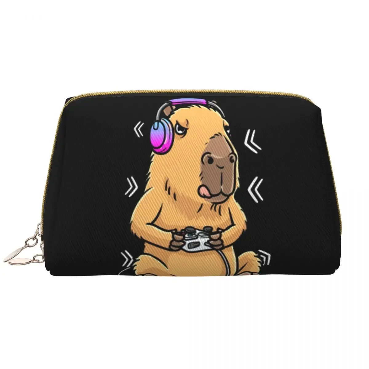 

Capybara Giant Cavy Rodent Gamer Gaming Makeup Bag Women Travel Cosmetic Organizer Fashion Storage Toiletry Bags