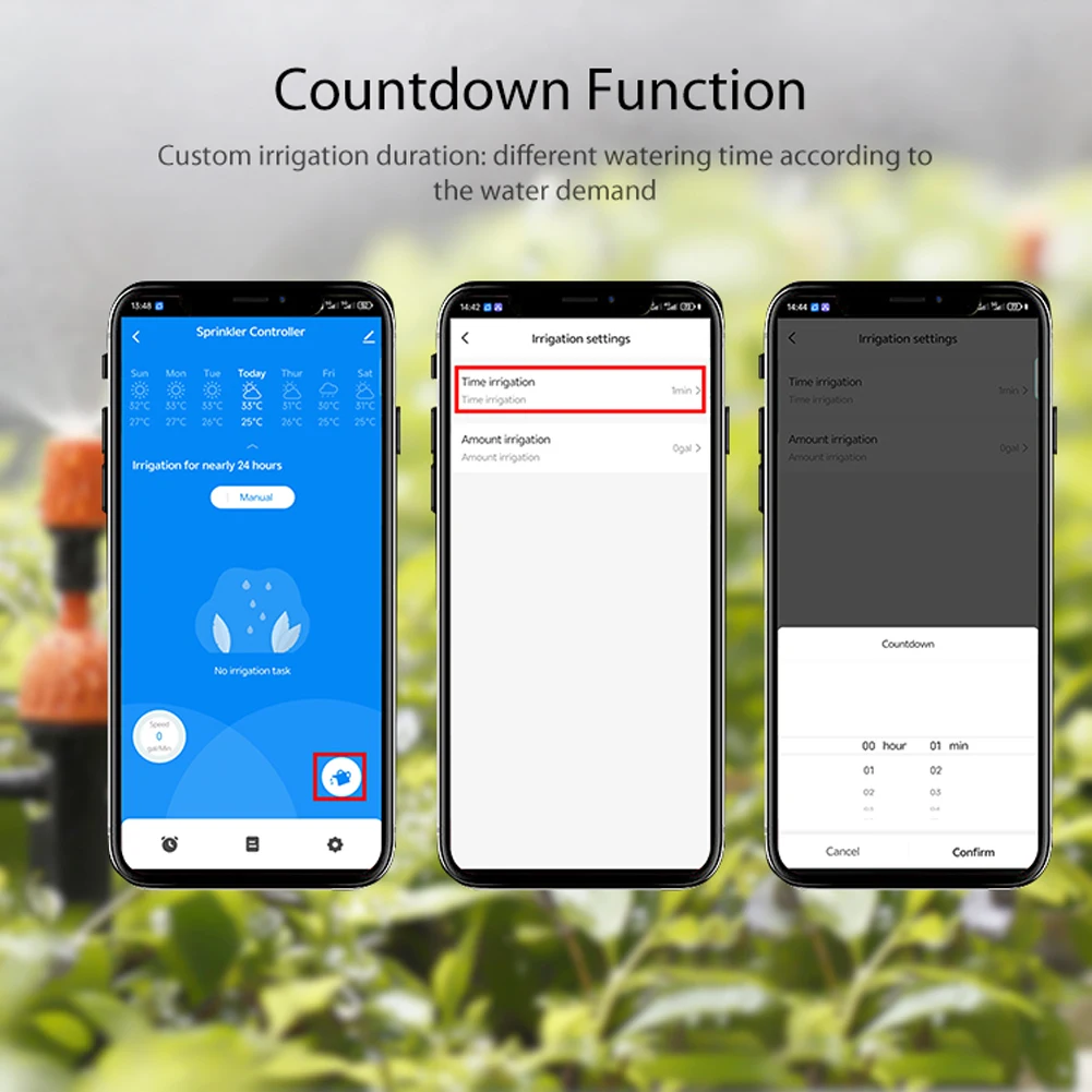 Tuya ZigBee 3.0 Sprinkler Timer Garden Automatic Watering Irrigation Timer Intelligent Timing Valves Controller  Watering Timer