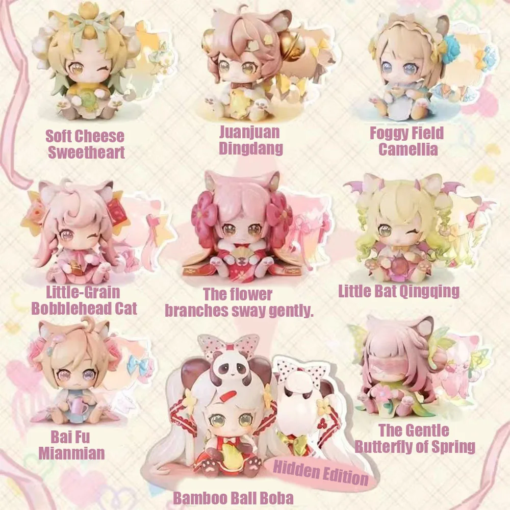 

Фигурки-сюрпризы Mao Ni Zai Zai Little Cat Agency: Модные коллекционные украшения для автомобиля и рабочего стола, милые подарки в слепых коробках