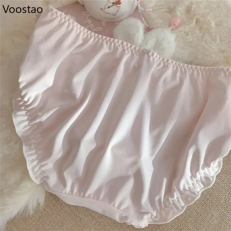 Japanese Cute Bunny Lolita Plush Cartoon Girl Underwear Sweet Underpants Soft Warm Kawaii Bear Briefs Female Lingerie Panties