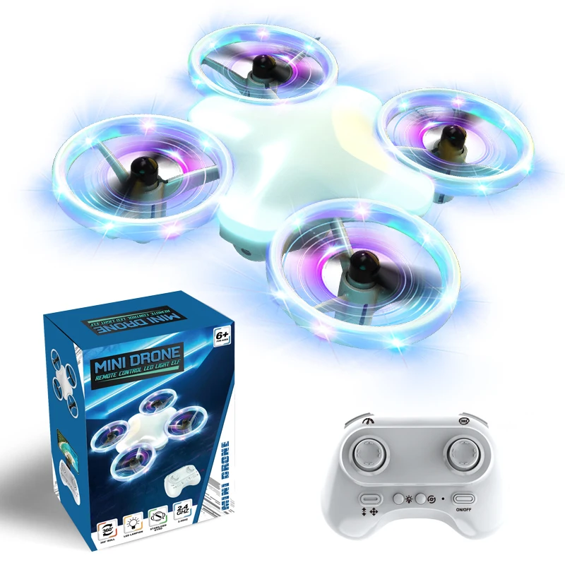 

with Fixed Height One-button Up-and-down Headless Mode Fast and Slow 360-degree Flip Seven-colored Light Small Rc Quadcopter