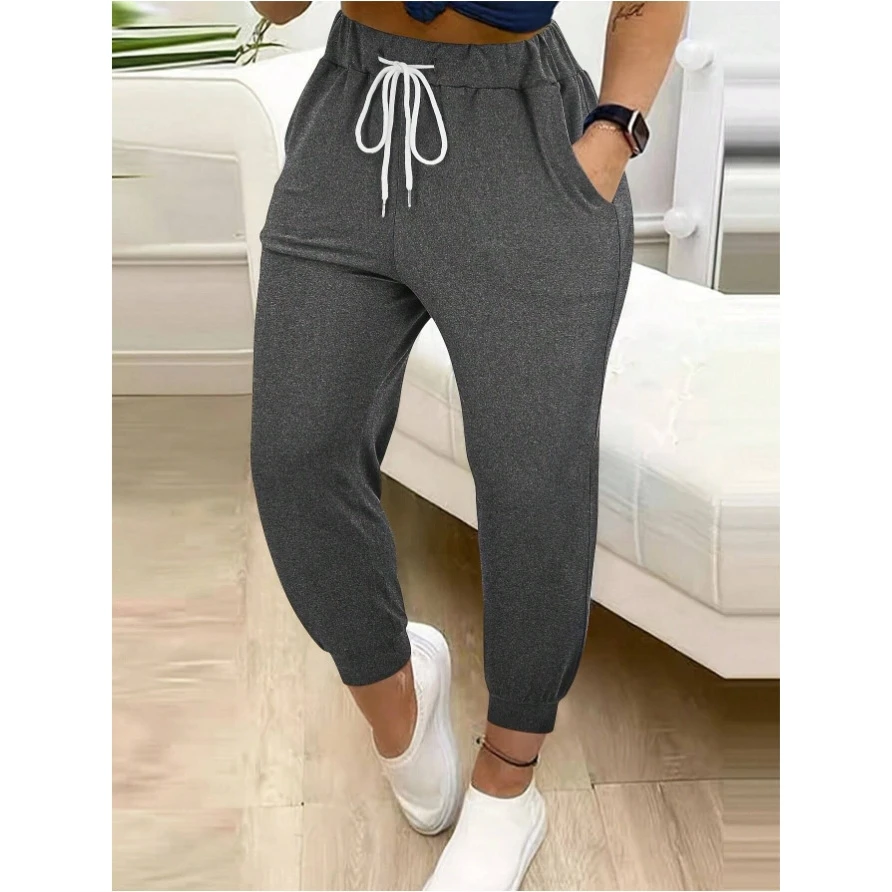 

Облегающие цветные универсальные повседневные женские леггинсы с высокой талией и завязками, удобные эластичные брюки с принтом