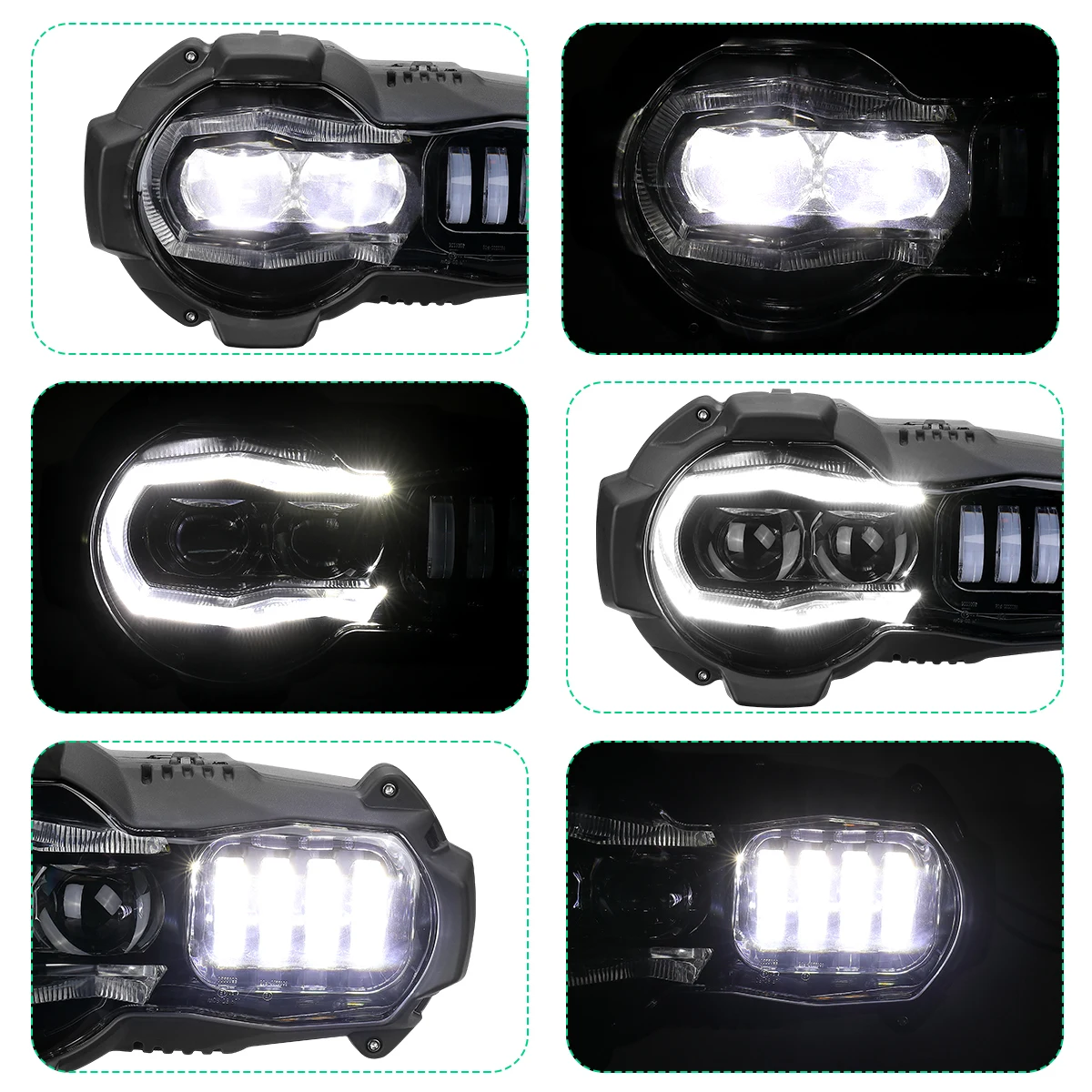 Motorcycle Light 110W LED Front Headlight for BMW R1200GS LC 2005 - 2012 R 1200GS Adventure R 1200  GS Adv Headlight