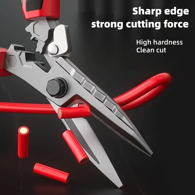 

8,5-дюймовые сверхмощные авиационные ножницы для олова — промышленные ножницы для листового металла для железной пластины, резки стальной плитки