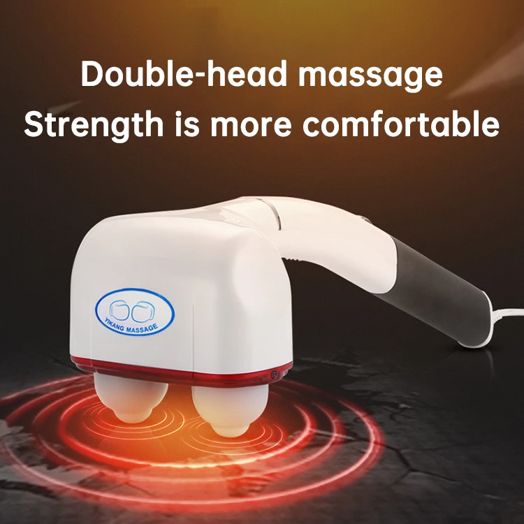 Double Head Hammer Massage Deep Tissue Back Massage Hammer Gun Powerful Fascia Gun Vibrator Hammer Massage