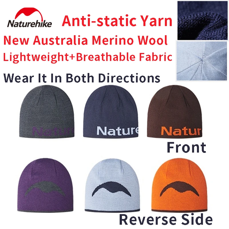 

Naturehike Double Sided Thick Jacquard Knitted Hat With Beautiful Fleece Delicate Soft Reversible Lightweight Breathable Anti-St