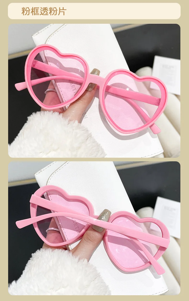 Neu eingetroffen: Vintage Herz-Sonnenbrille für Damen und Herren – Runde Sonnenbrille für Sie und Ihn – Detail 9