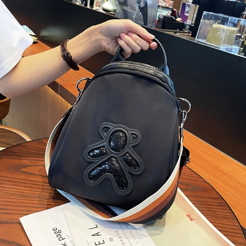 Chikage Large Capacity Oxford Cloth Backpack Female New Fashion Travel Backpack Simple Leisure Single Shoulder Crossbody Bag