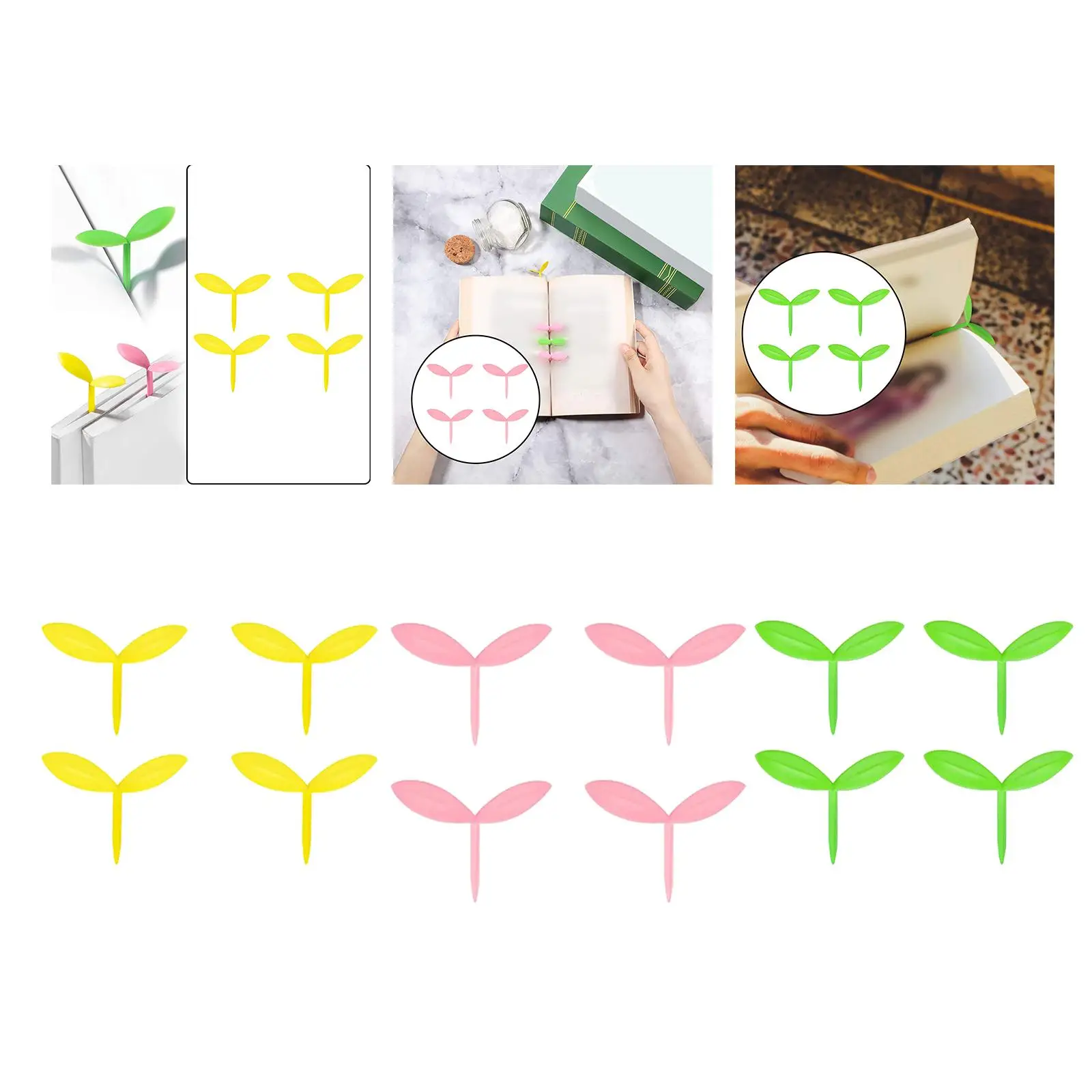 2-6pack Cute Cartoon Bookmarks Page Holder Book Marker for Office Writers