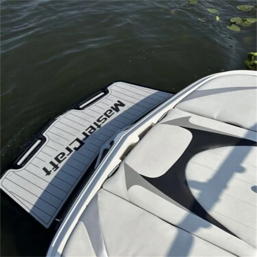 

2006-2011 Mastercraft X2 Swim Platform Cockpit Pad Boat EVA Foam Teak Floor Mat SeaDek Gatorstep Style Self Adhesive svs5ev246