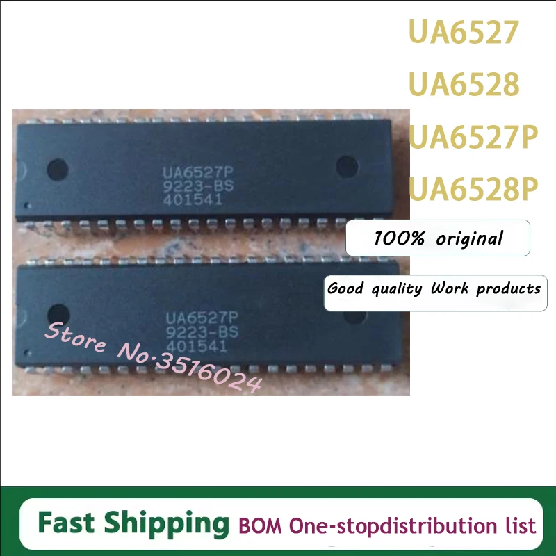 1PCS/lot  UA6528P UA6528 UA6527P UA6527 DIP-40 In Stock