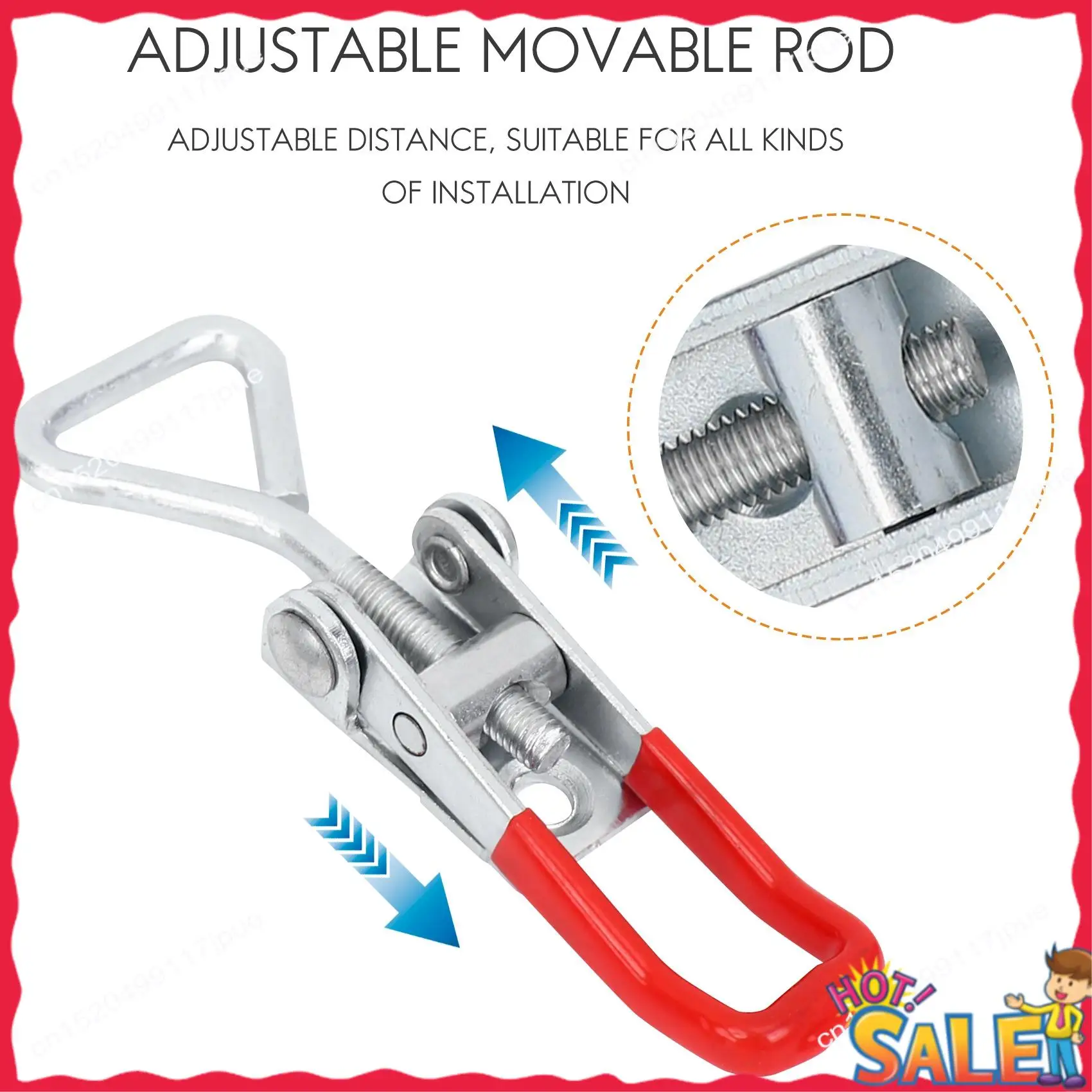 

Зажим BOFO с защелкой 4001, 100 кг, 220 фунтов, удерживающая способность, 10 шт.