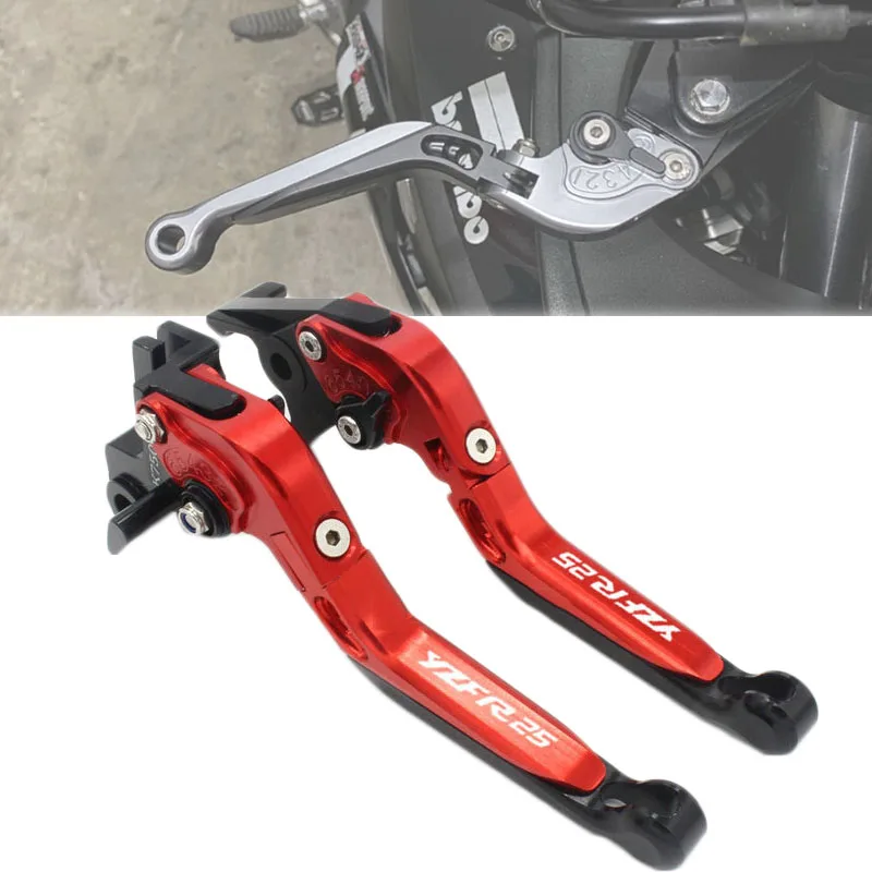 

Motorcycle Accessories CNC Adjustable Foldable Brake Clutch Lever For Yamaha YZF R25 YZF-R25 YZFR25 2015-2020